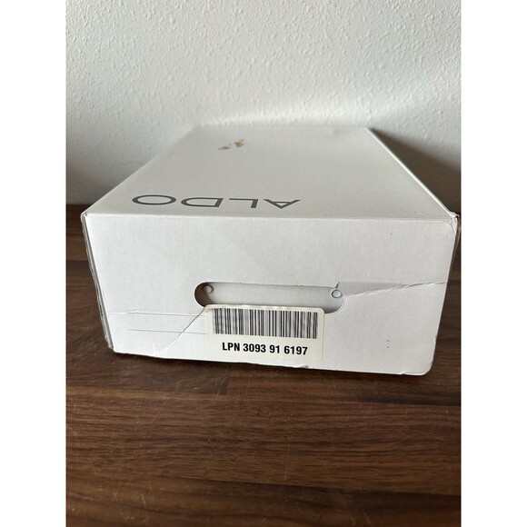 Aldo Deltoro Cobalt Blue Heels Size 6 US 36 Spike Heel Peep Toe Platform Yellow - Picture 12 of 12